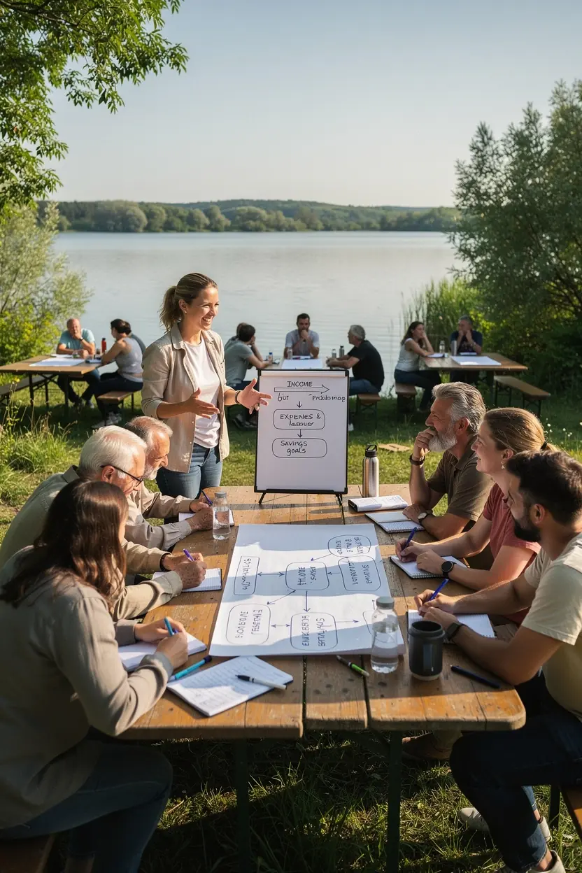 Egy könyv, amely a személyes pénzügyek alapjait tanítja, hasznos tippekkel a költségvetéshez.
